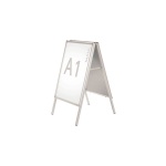Plakatständer DIN A1 (Gesamtmaß: 66 x115 cm), Aluminiumrahmen, Rückwand: Stahl 